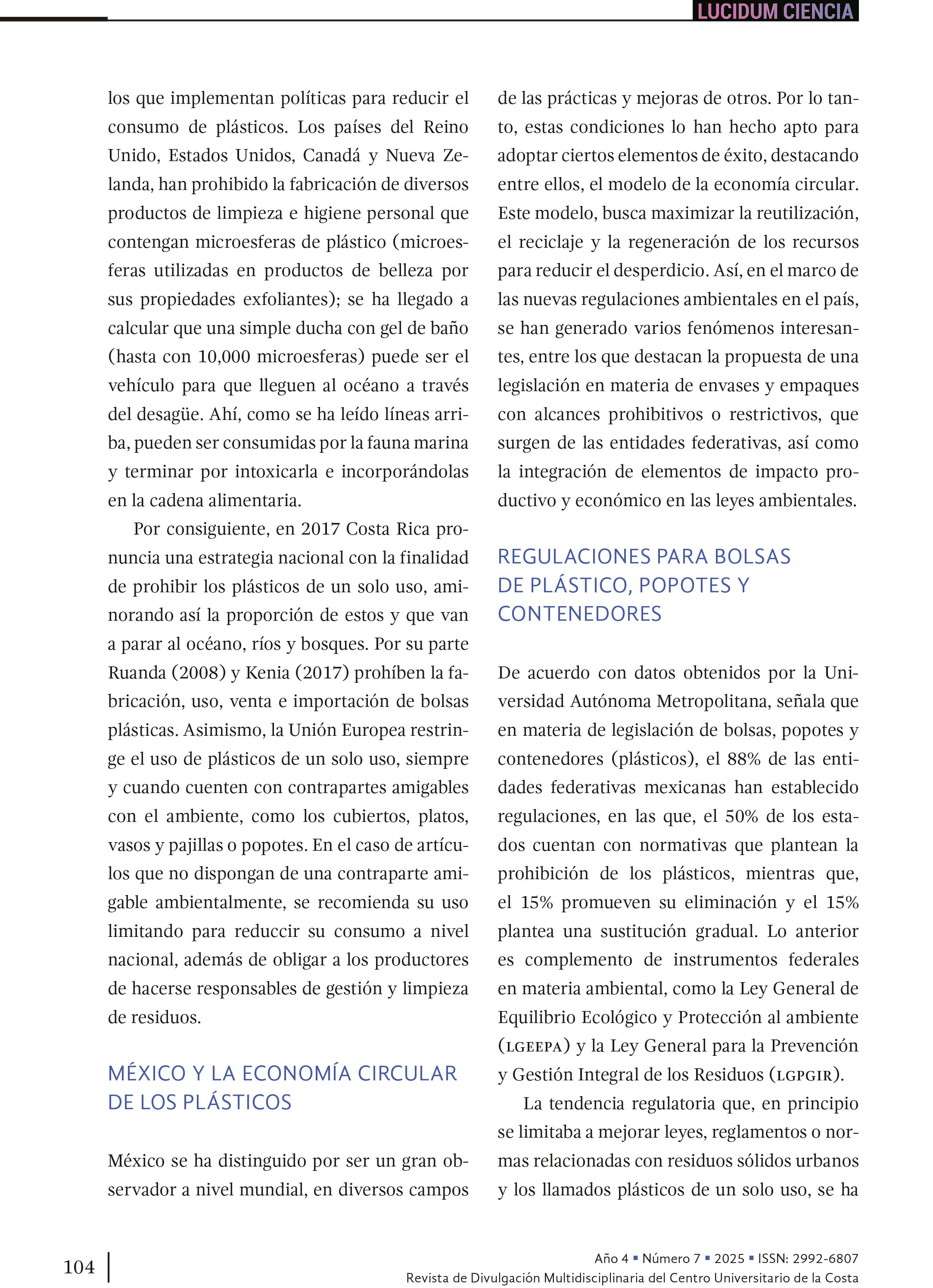 11. Microplásticos: amenaza para los ecosistemas y la salud humana
