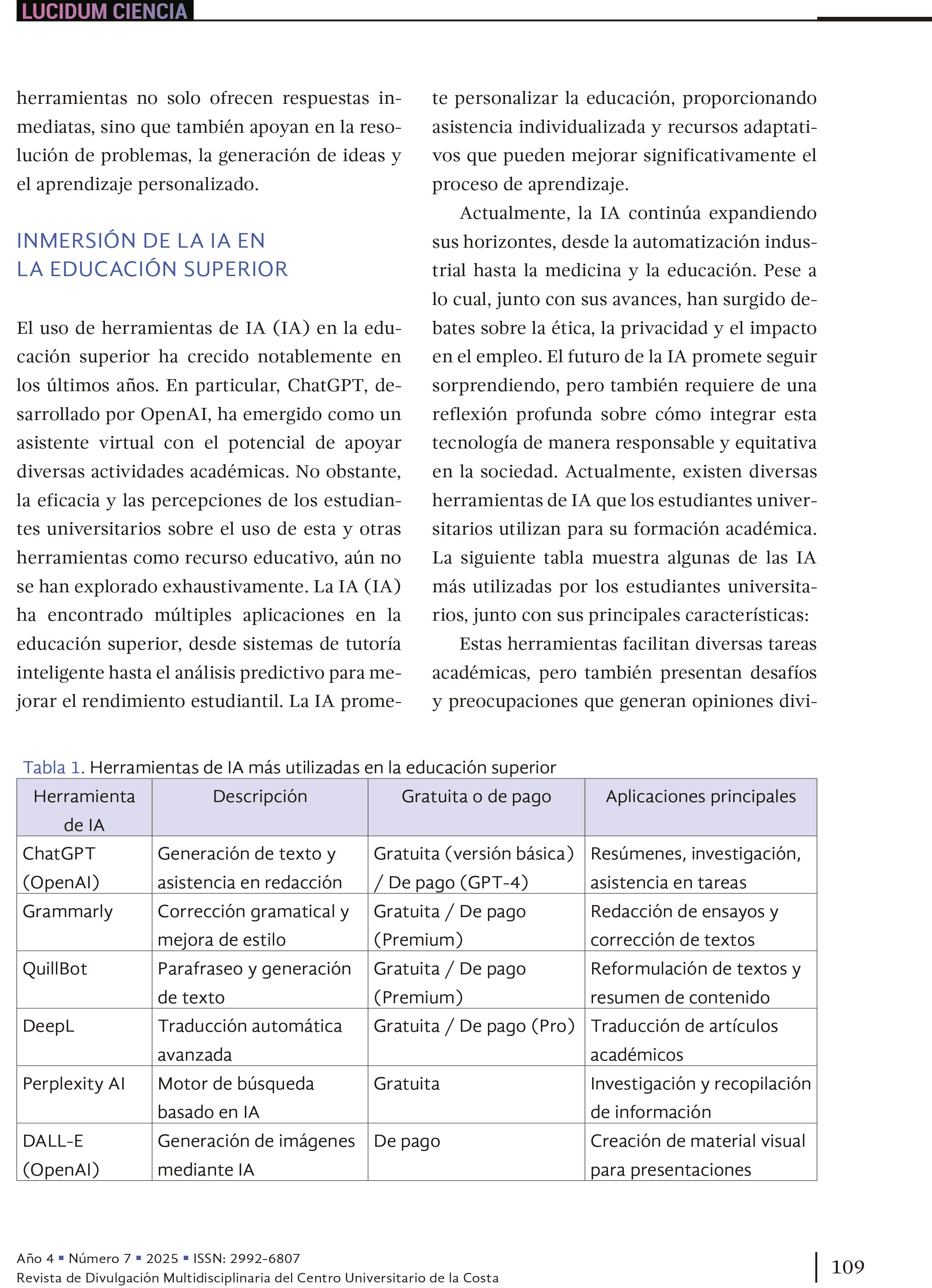 12. ¿Aliado o enemigo? La inteligencia artificial a través de los ojos de los estudiantes universitarios