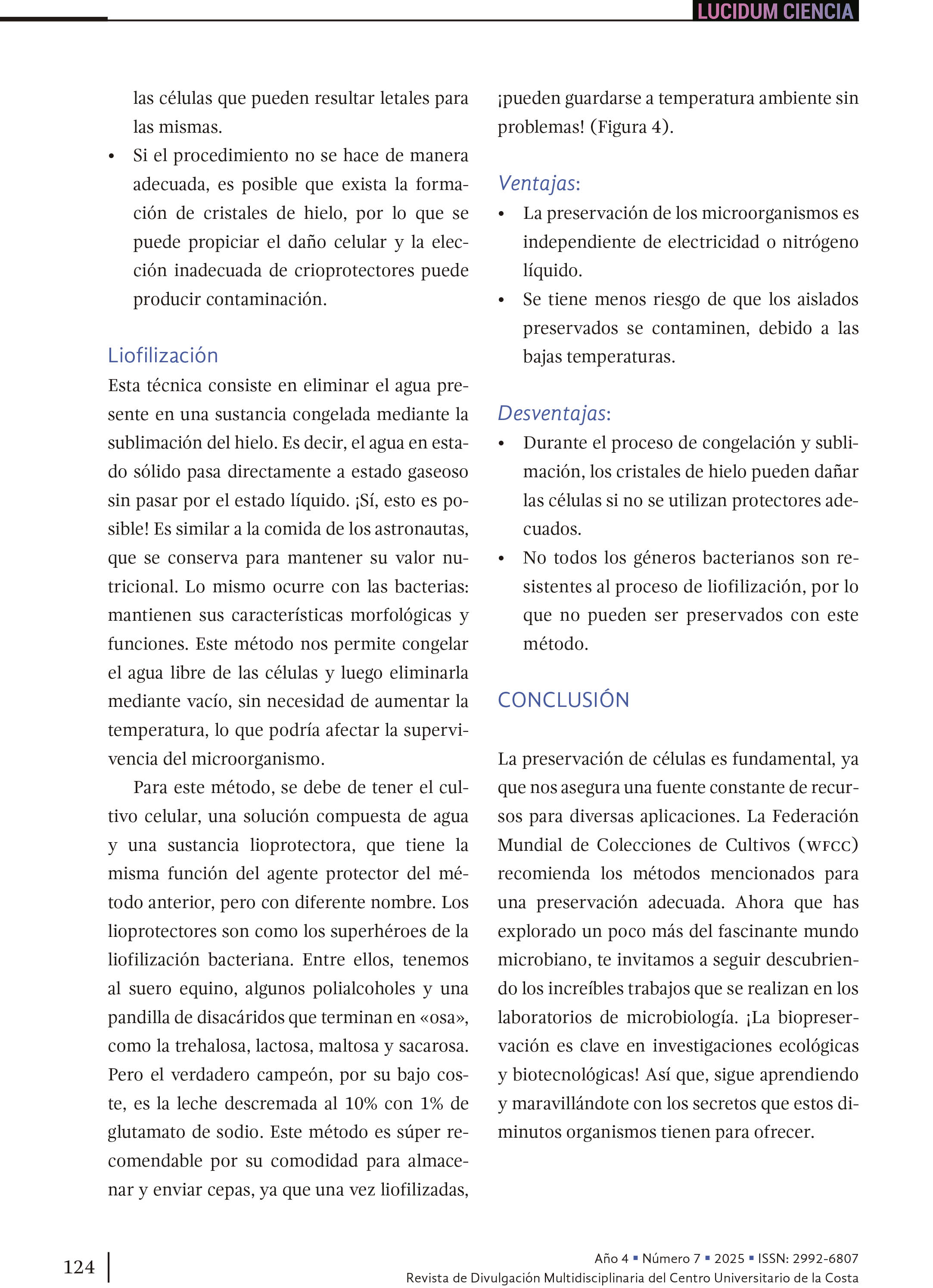 14. Conservando el futuro: el reto de la preservación bacteriana