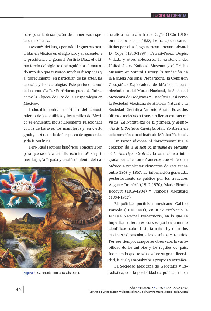 4. Un vistazo a la historia del estudio de los anfibios y reptiles de México