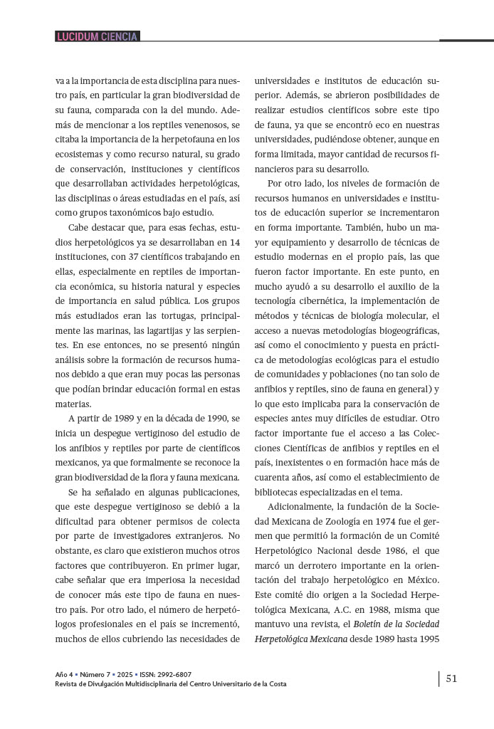 4. Un vistazo a la historia del estudio de los anfibios y reptiles de México