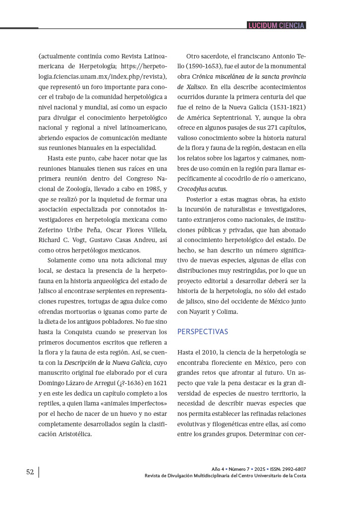 4. Un vistazo a la historia del estudio de los anfibios y reptiles de México