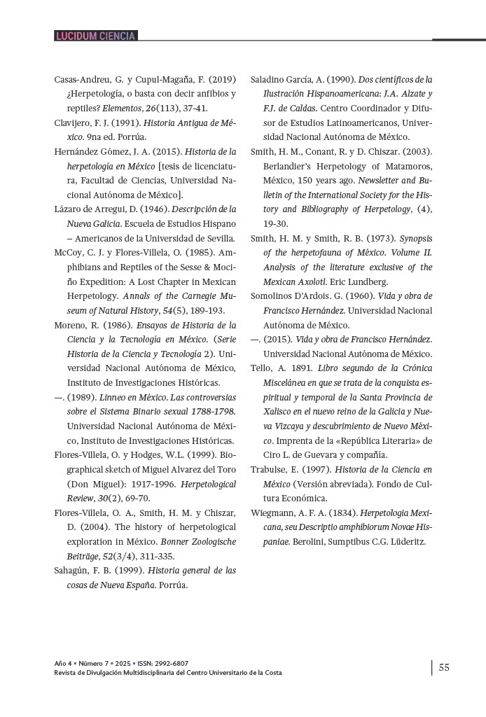 4. Un vistazo a la historia del estudio de los anfibios y reptiles de México