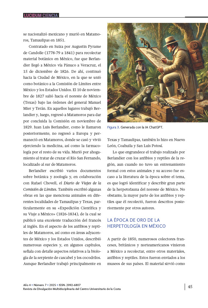 4. Un vistazo a la historia del estudio de los anfibios y reptiles de México