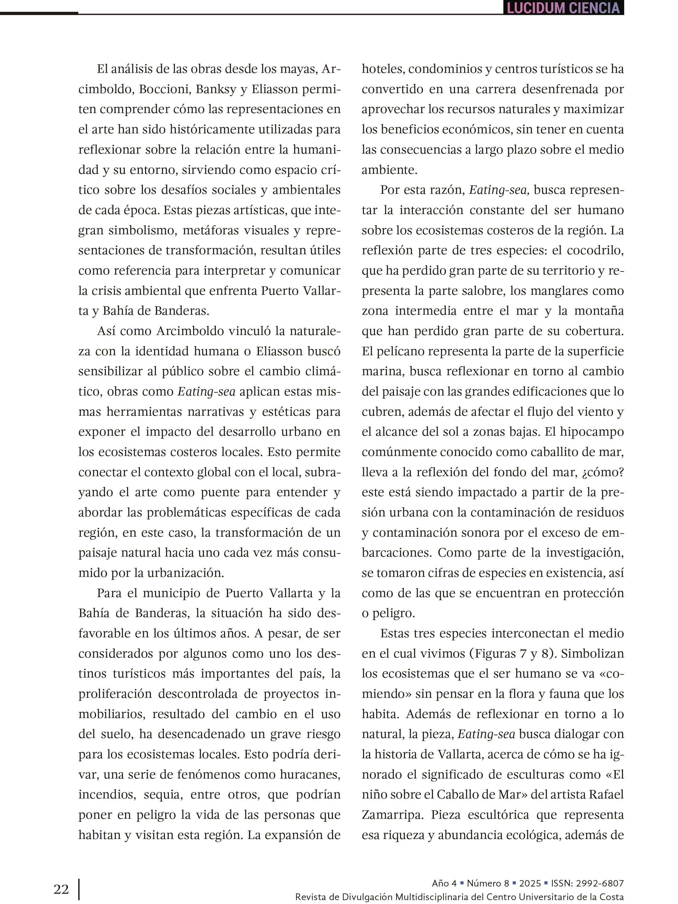 2. Eating-sea/Comiendo-mar; el arte como testigo de la relación humana con la naturaleza