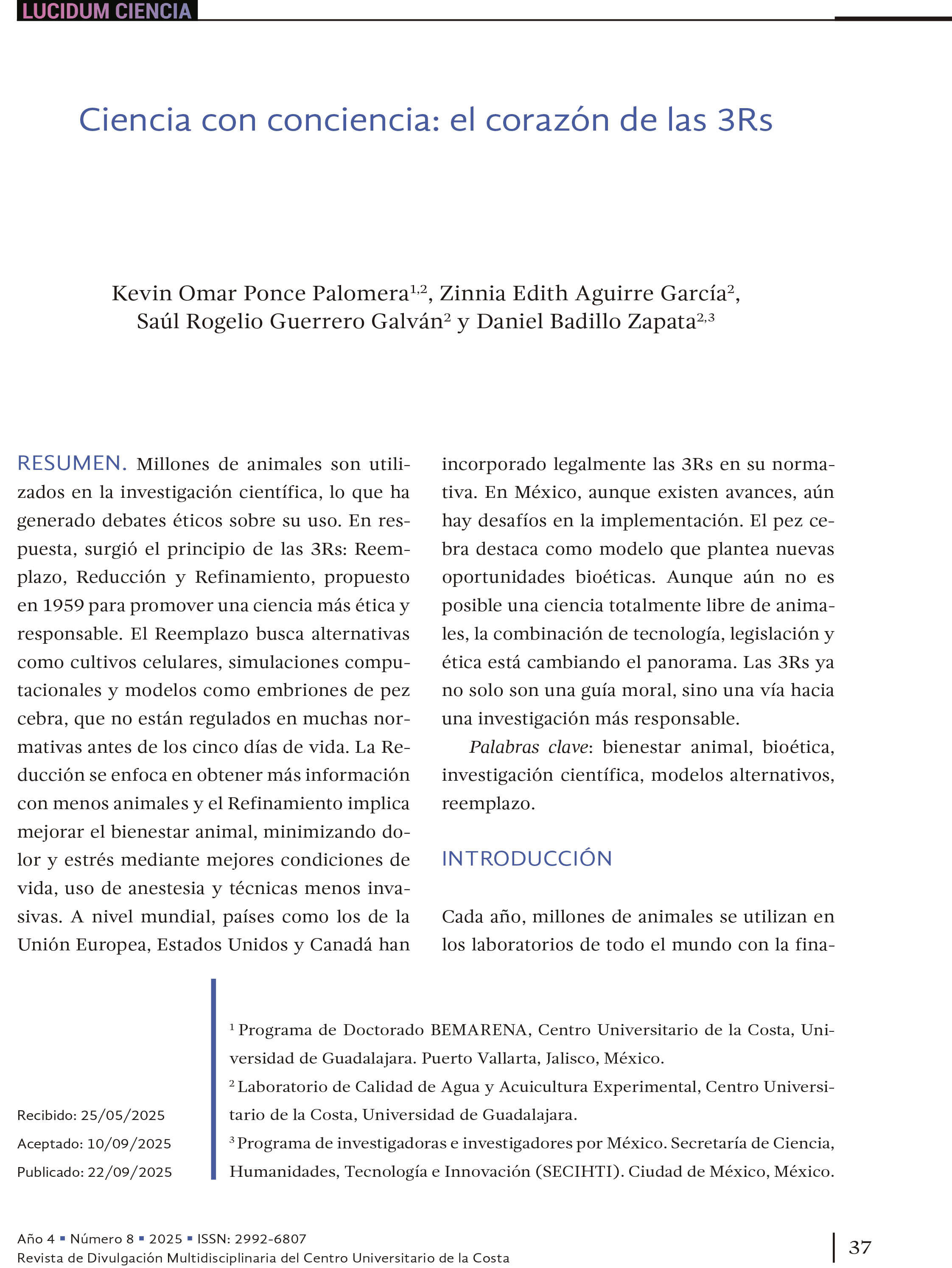 4. Ciencia con conciencia: el corazón de las 3Rs