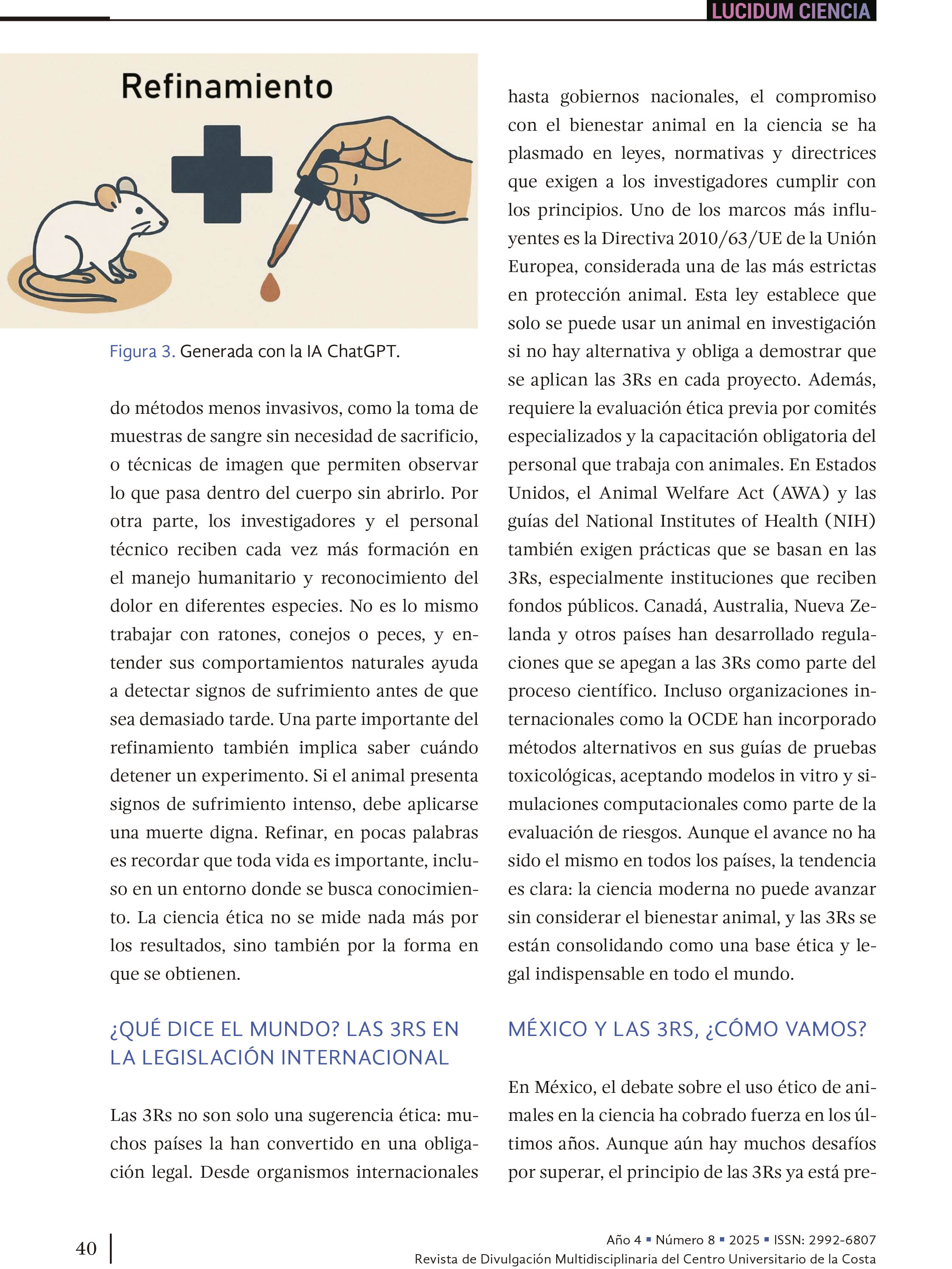 4. Ciencia con conciencia: el corazón de las 3Rs