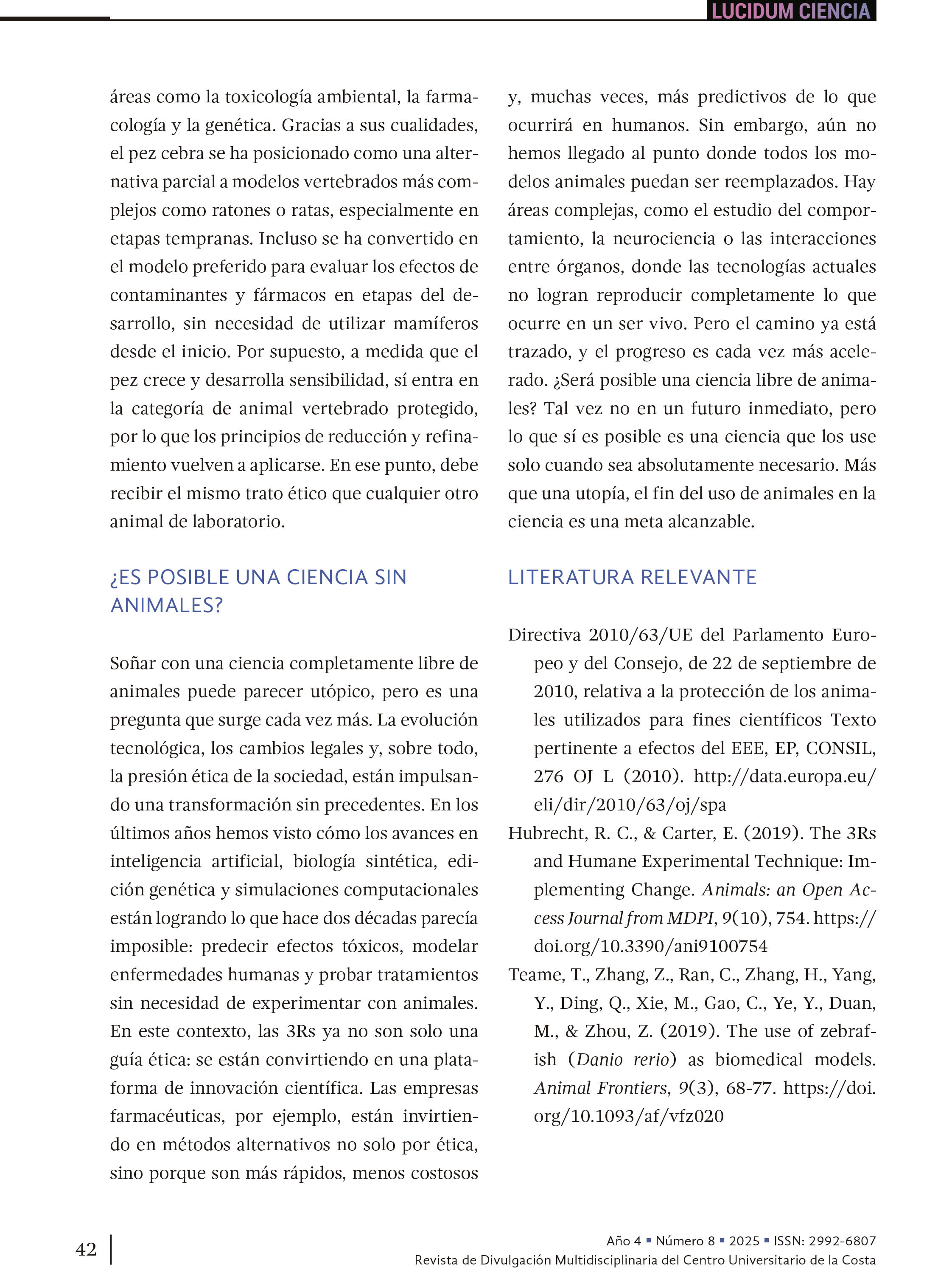 4. Ciencia con conciencia: el corazón de las 3Rs