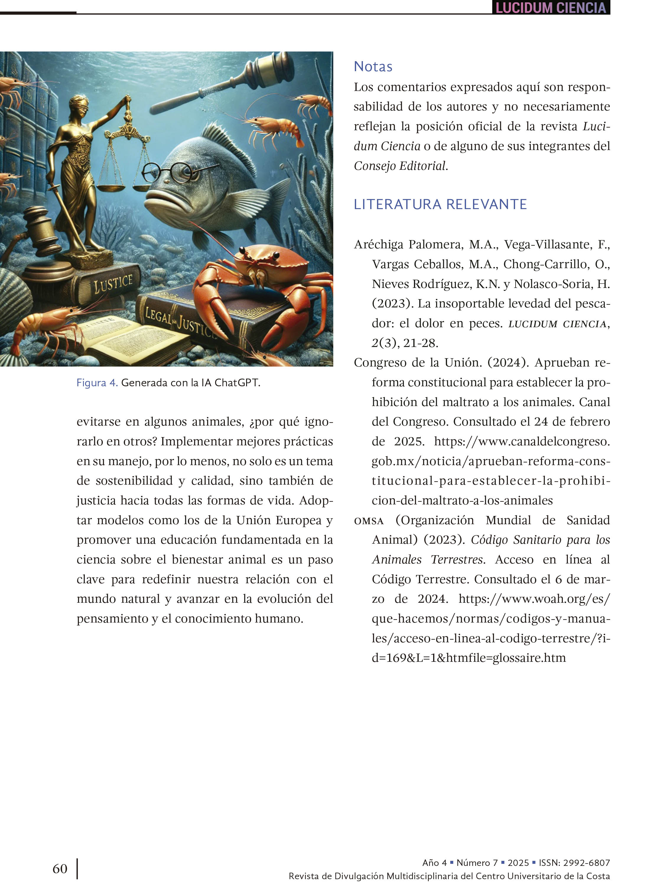 5. Bienestar animal en acuicultura: un análisis comparativo entre la Unión Europea y México