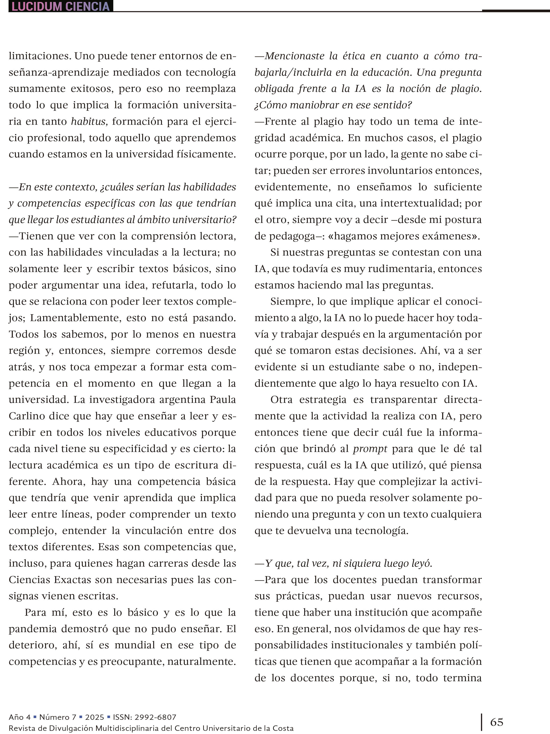 6. Entornos híbridos e inteligencia artificial (IA) en la Educación Superior. Experiencias en diálogo