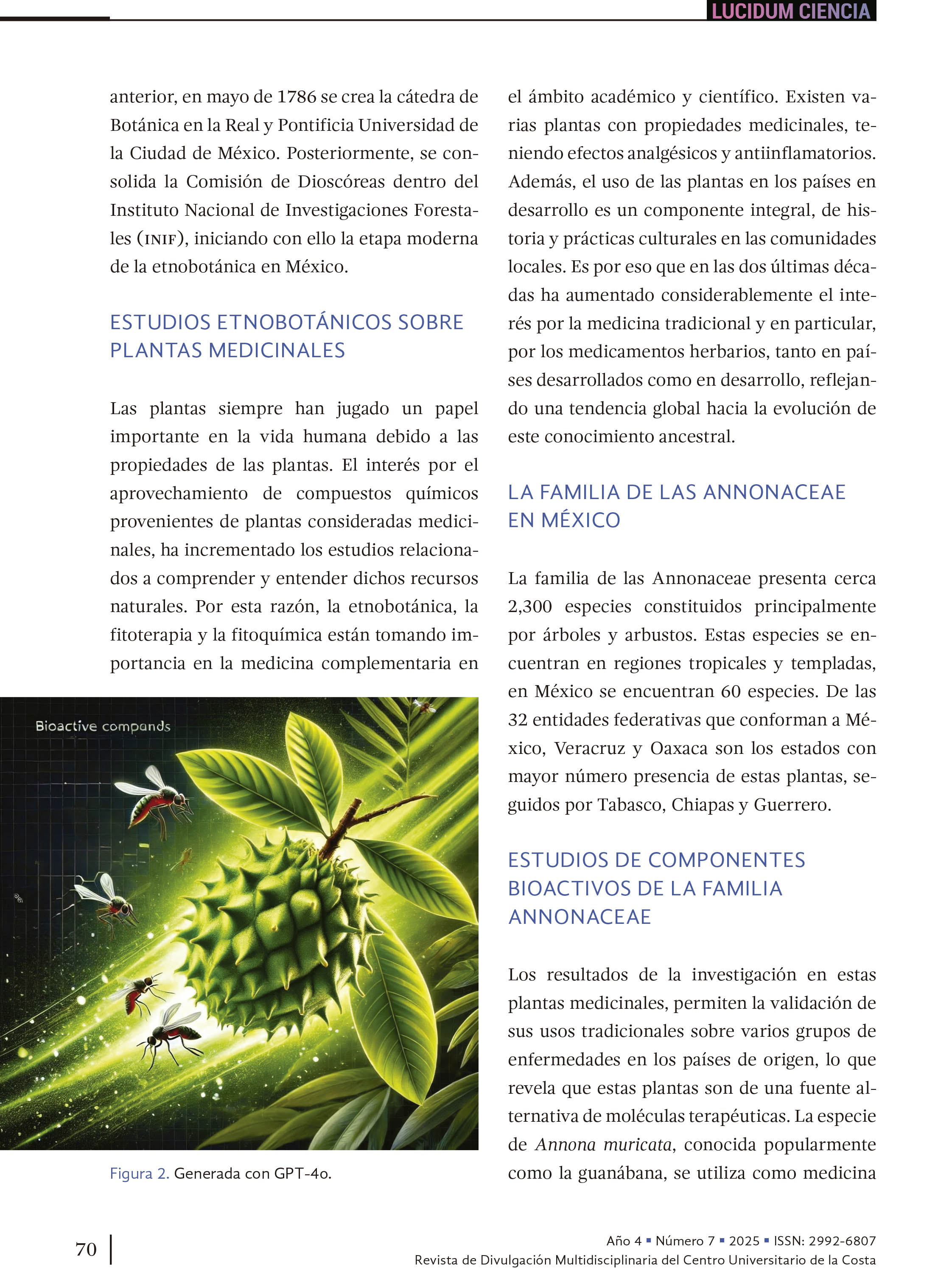 7. Plantas vs. Patrañas: la importancia de compuestos activos de origen vegetal para mitigar enfermedades