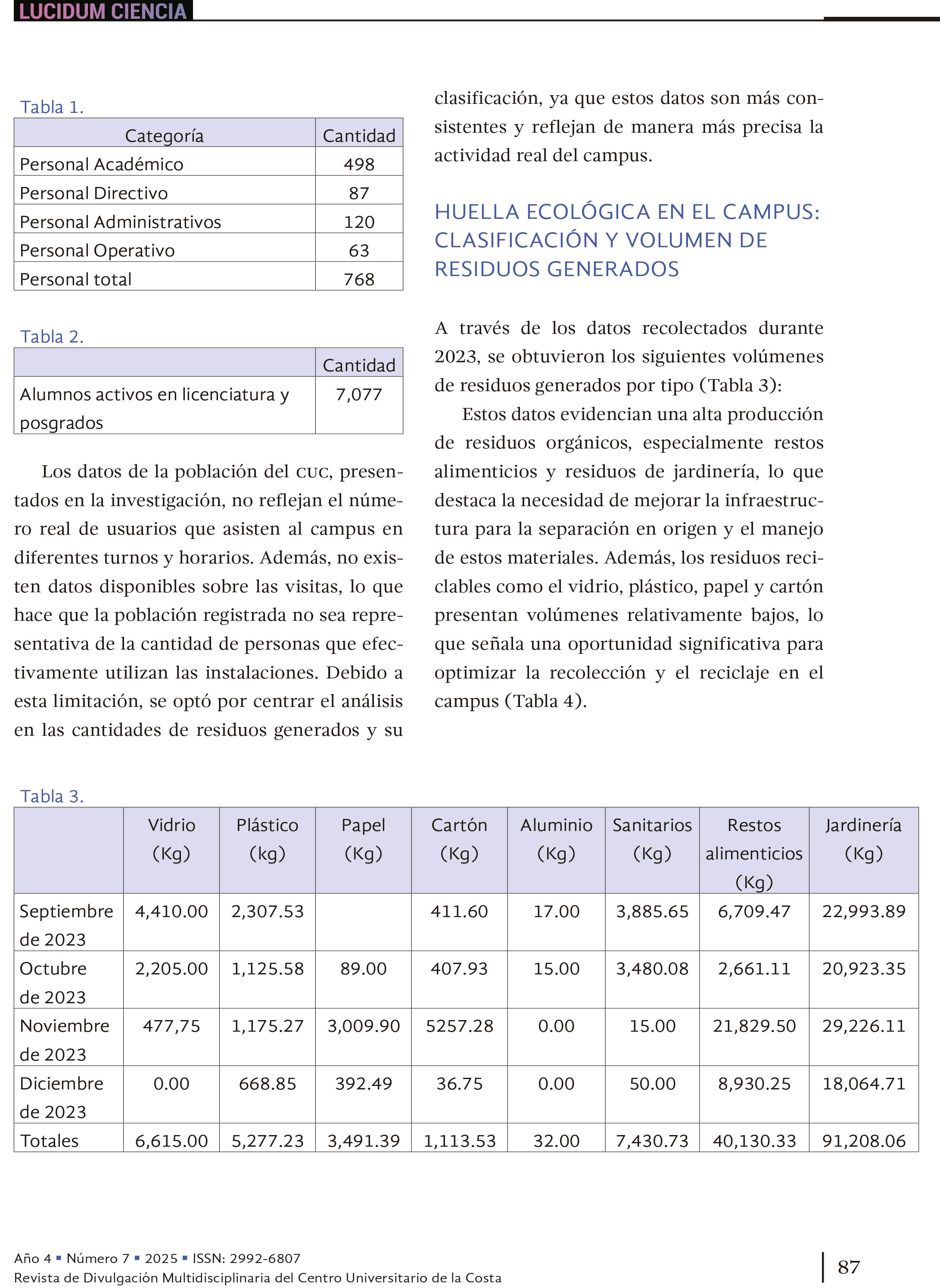 9. Transformando el campus: hacia una gestión sostenible de residuos en el Centro Universitario de la Costa