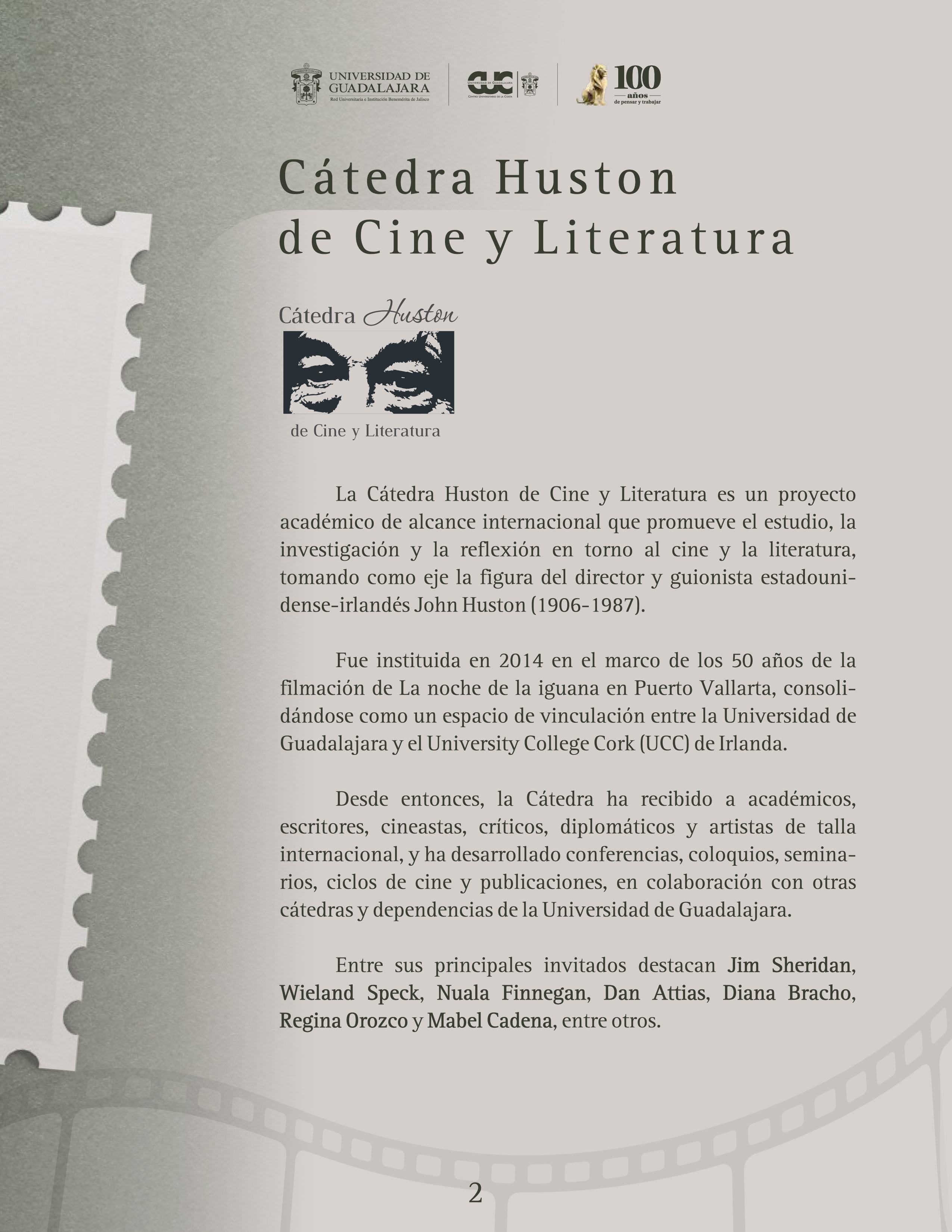 Catálogo Cátedra Huston