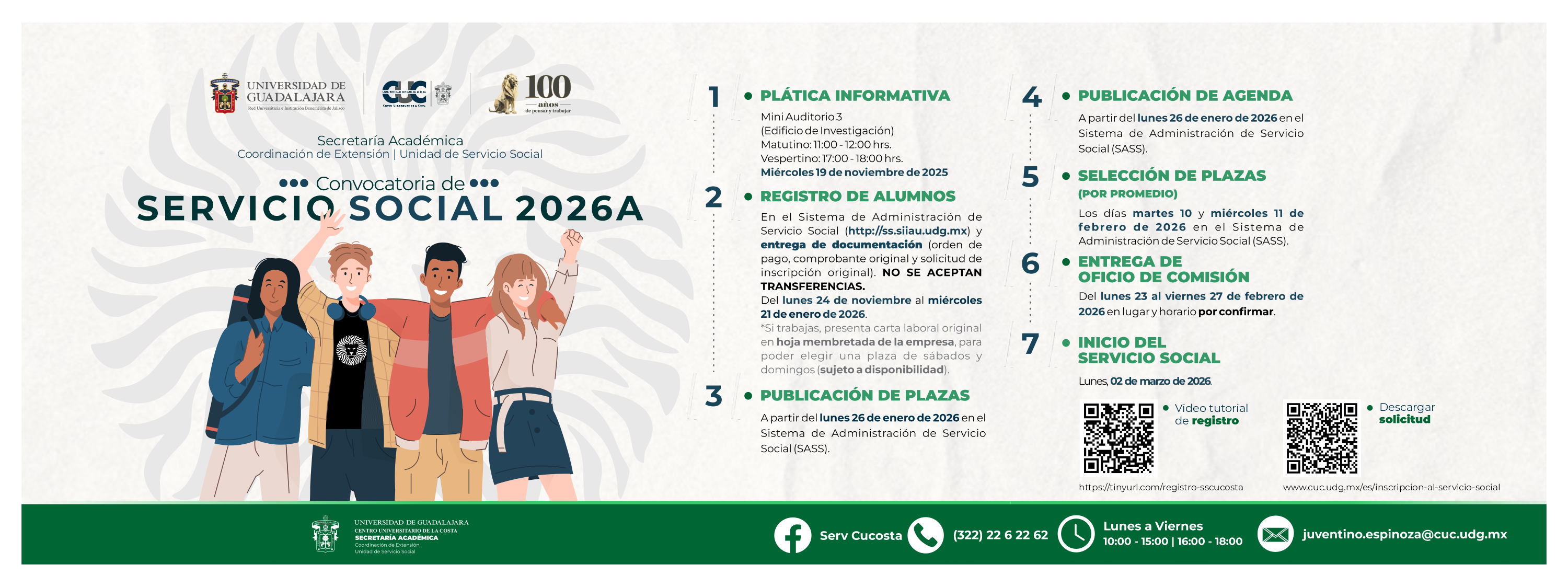 Convocatoria Servicio Social 2026A