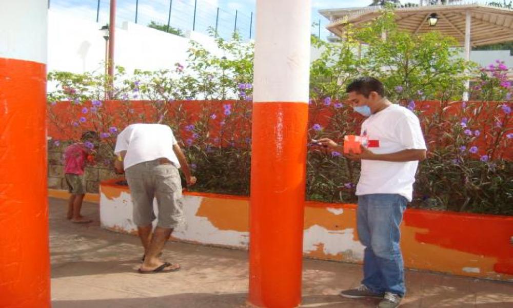 Primer campaña de limpieza de la Casa de Vinculación Mojoneras