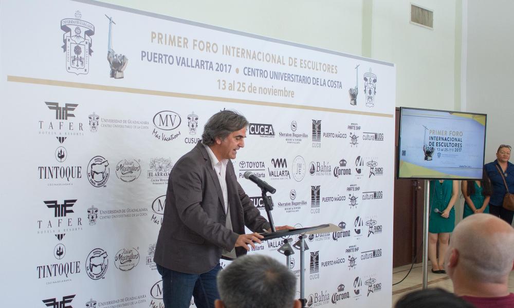 Inauguran primer Foro Internacional de Escultores en CUCosta