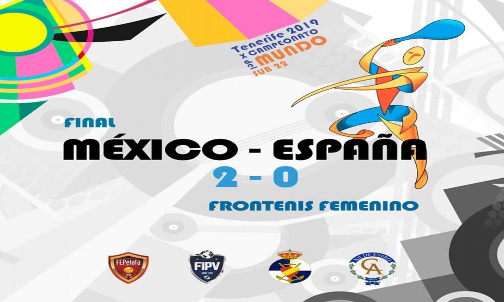 Marifer Noriega y Ximena Plácito Campeonas Mundiales Frontenis Categoría Sub-22