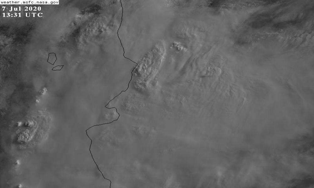 Reporte meteorológico en la zona del Pacífico