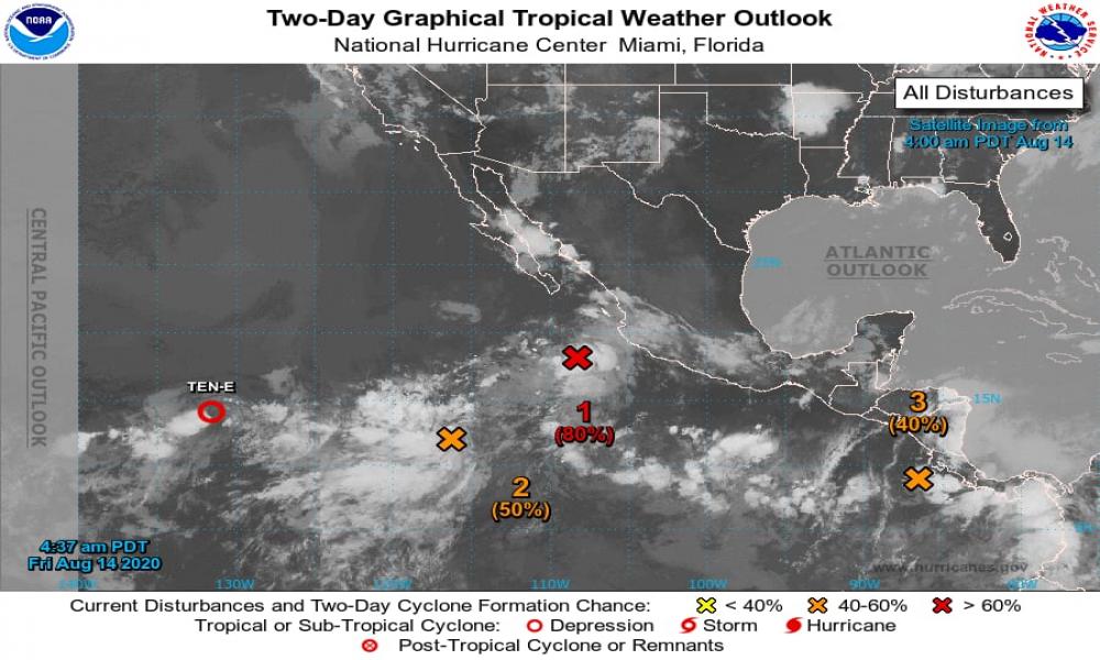 Se Esperan “Lluvias Débiles” en esta región este fin de semana