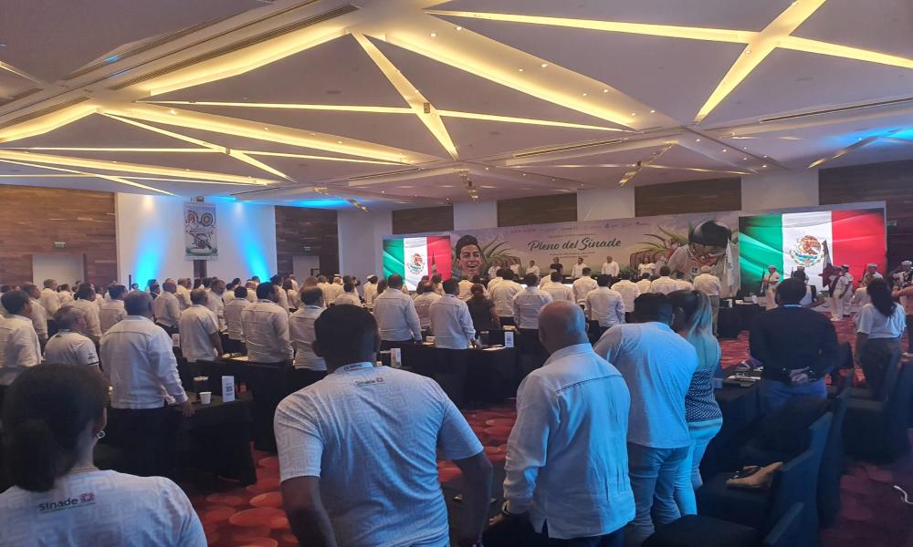 Estudiantes de la Lic. en Cultura Física y Deportes participaron como staff en sesión ordinaria de SINADE