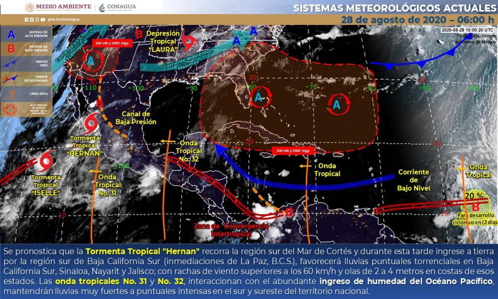 Habrá nublados y lluvias durante el fin de semana en la zona de la bahía