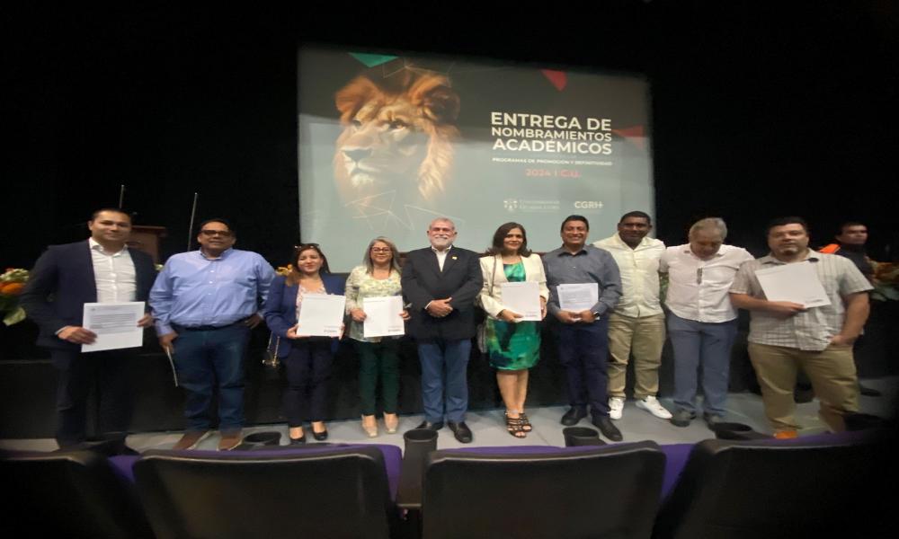 Entregan nombramientos académicos a integrantes de la comunidad CUCosta