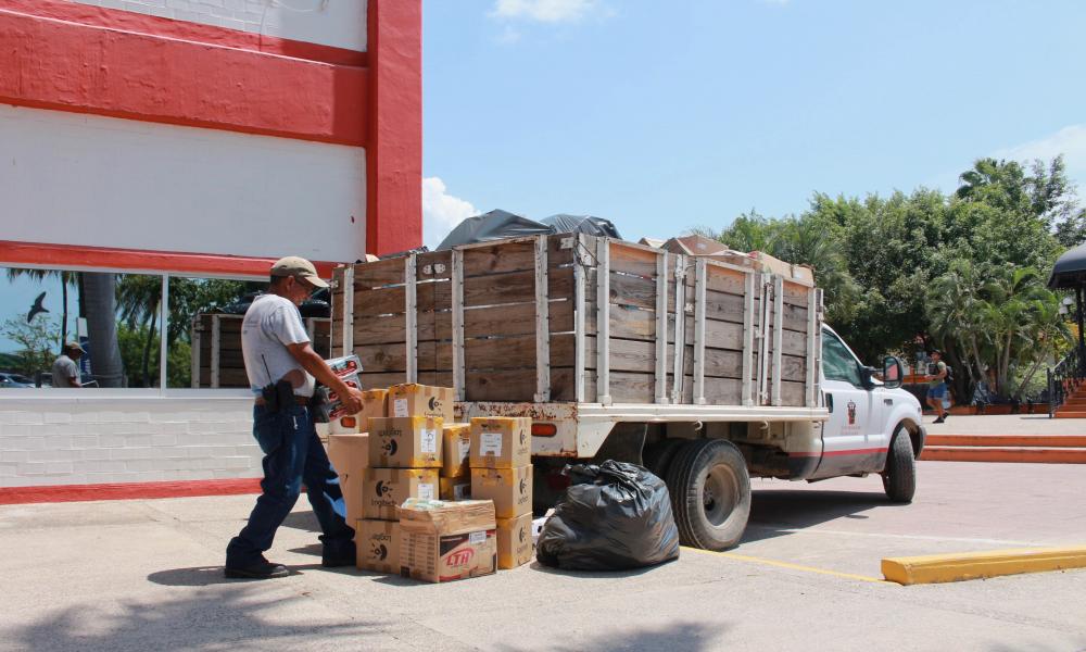 Centro de acopio CUCosta colecta cuatro toneladas de víveres