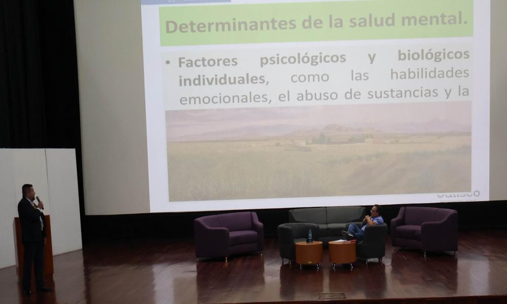 Imparten Conferencia: “Estrategia para la Salud Mental de Todos”
