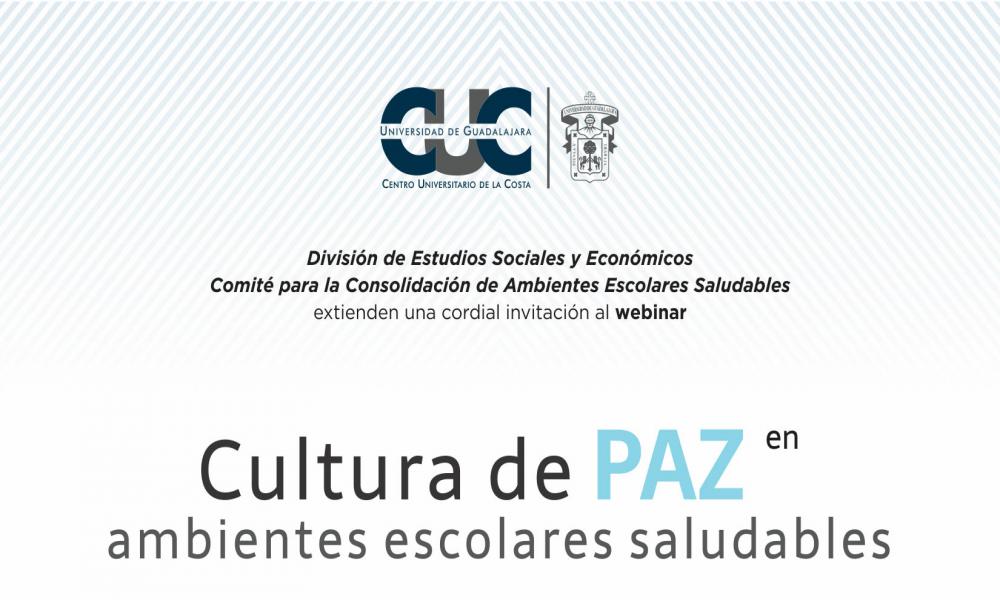 A favor de la cultura de la paz en ambientes escolares saludables