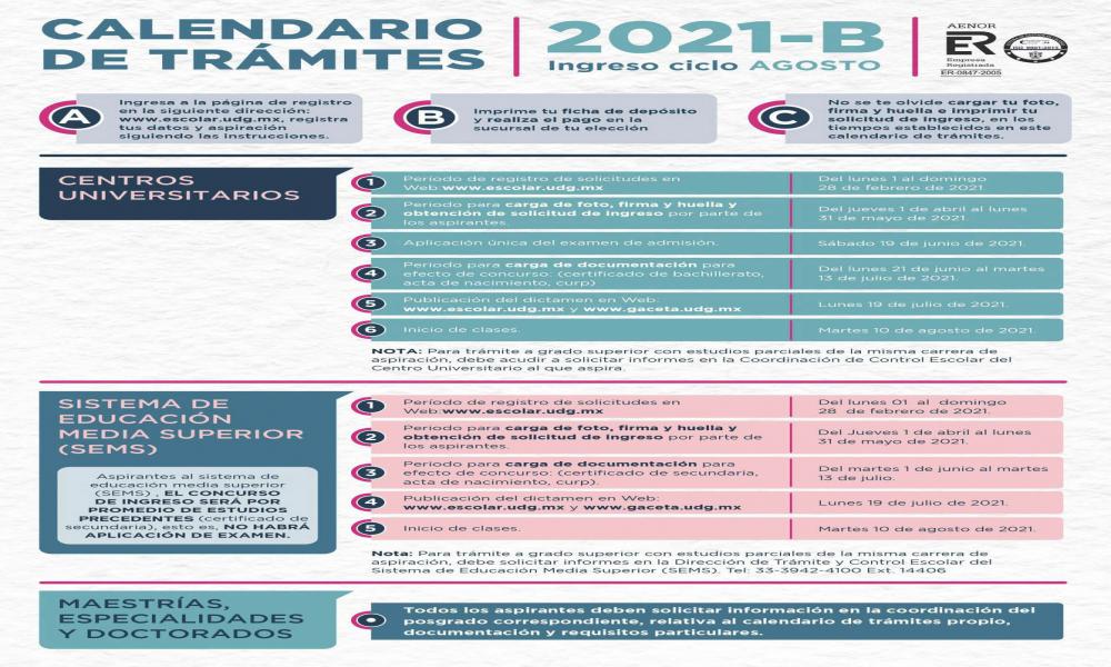 Son 20 las carreras que oferta el CUCosta para el calendario 2021B