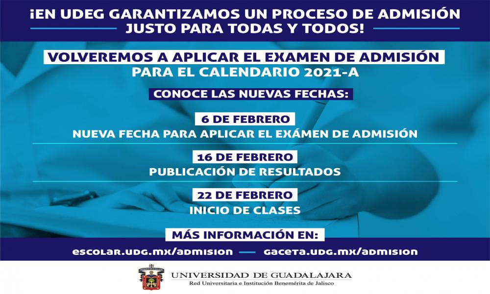 Repetirá UdeG examen de admisión al ciclo 2021 A; en CUCosta son 747 aspirantes