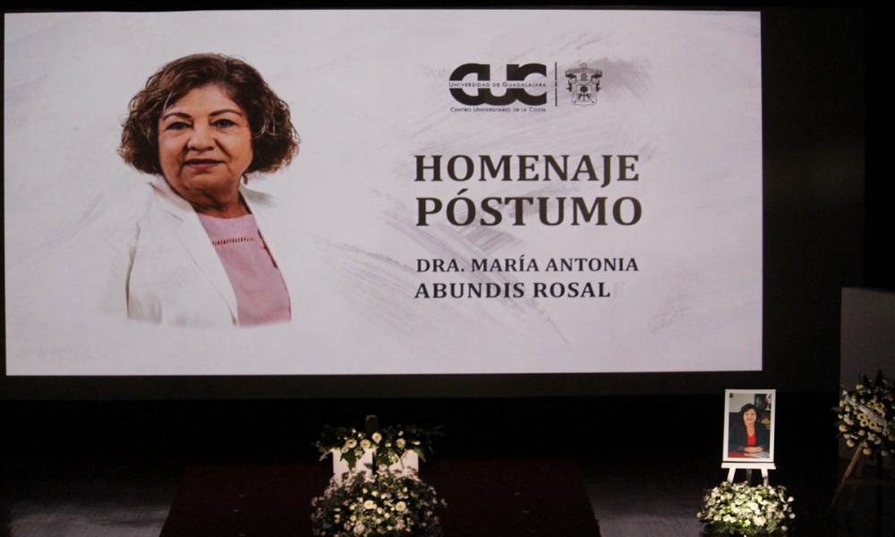Rinden Homenaje Póstumo a la Doctora María Antonia Abundis Rosales, Catedrática del CUCosta