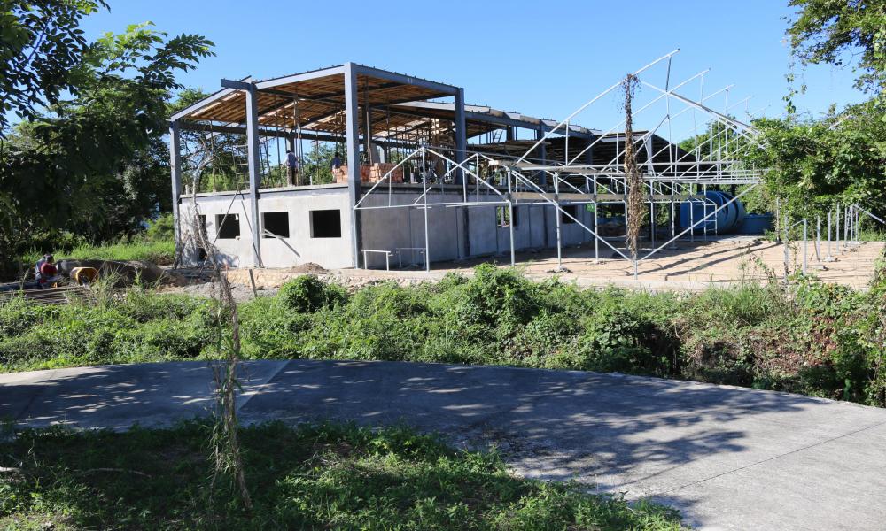 En proceso la tercera etapa de la obra Edificio de Acuicultura del CUCosta