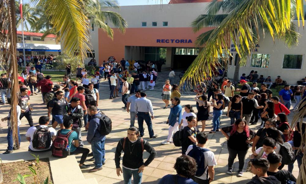 En el CUCosta Evacuaron más de 2 mil Integrantes de la Comunidad Universitaria, en el Primer Macro Simulacro Nacional 2020