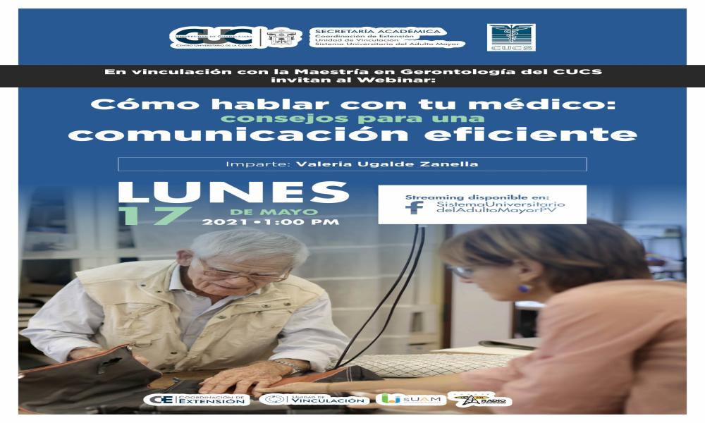 Presenta CUCosta conferencias virtuales dirigidas a Adultos Mayores