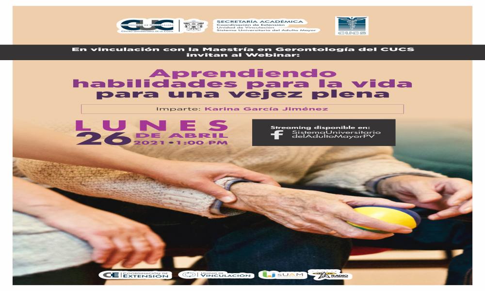 Presenta CUCosta conferencias virtuales dirigidas a Adultos Mayores