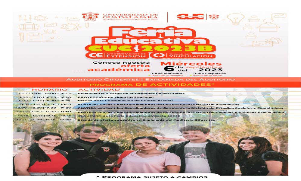 Más de 500 estudiantes de bachillerato asistirán a la Feria Educativa en CUCosta