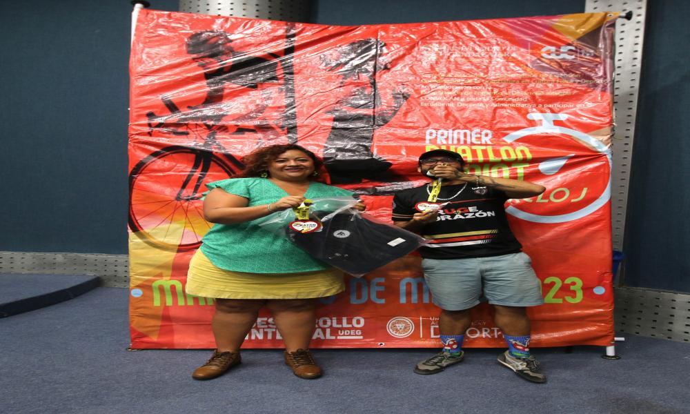 Entregan premios especiales a ganadores del “1er. Duatlón Sprint Contrarreloj CUCosta 2023”