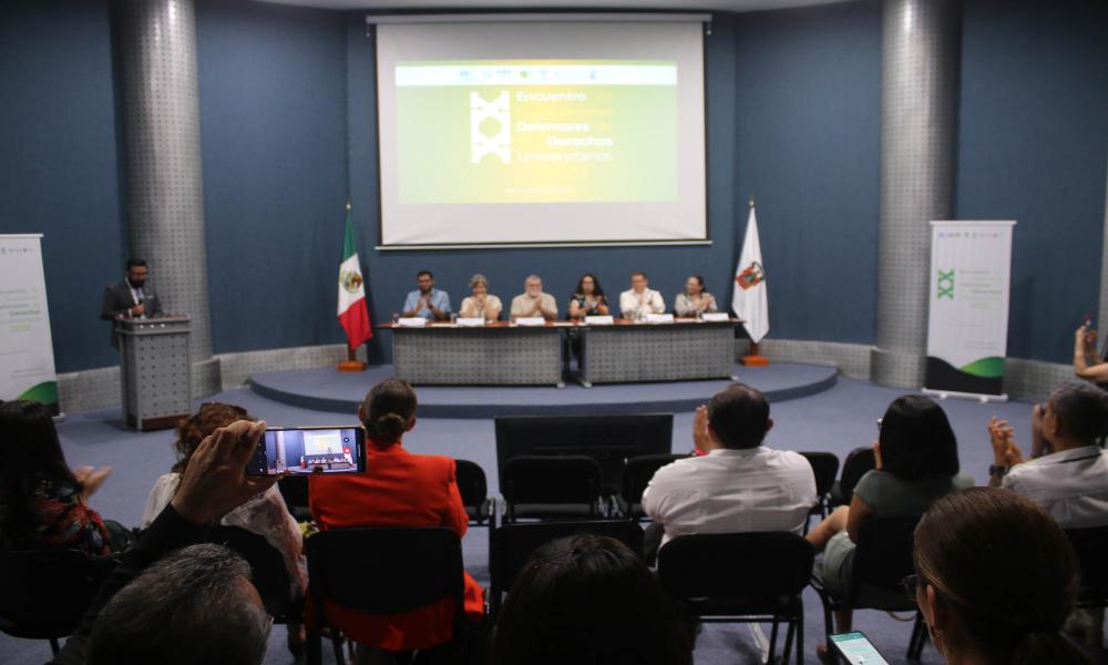 Aperturan trabajos del “XX Encuentro de la Red de Organismos Defensores de los Derechos Universitario 2023” en CUCosta