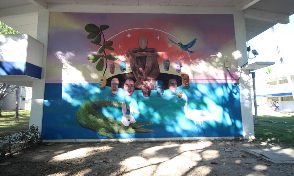 Promueve CUCosta la cultura de paz con murales “TRACEMOS CUC”