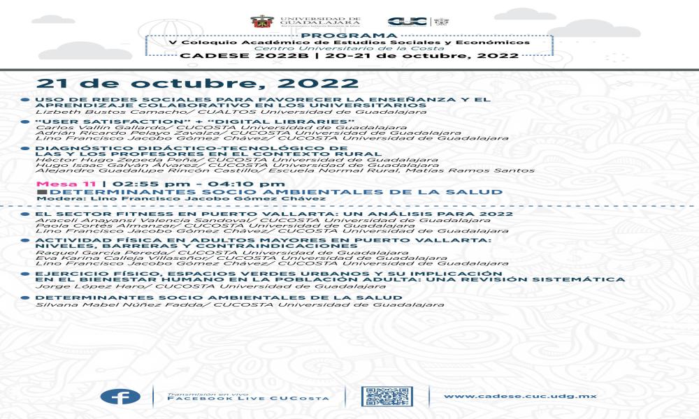 Inicia el V Coloquio Académico de Estudios Sociales y Económicos en CUCosta