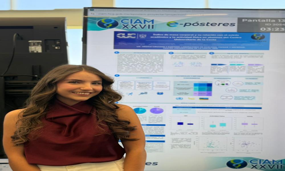 Estudiante de CUCosta participa en Congreso Internacional Avances en Medicina