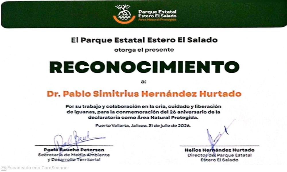 CUCosta participó en la liberación de 180 crías de iguana verde durante el 26 aniversario del Estero El Salado 