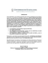 UdeG Reanudará Servicios Esenciales Administrativos y Atención de Procesos Relevantes en la Red Universitaria